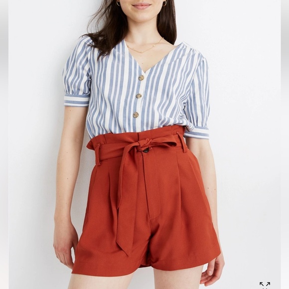 Madewell Drapey Paperbag‎ Shorts 14 - Picture 8 of 8